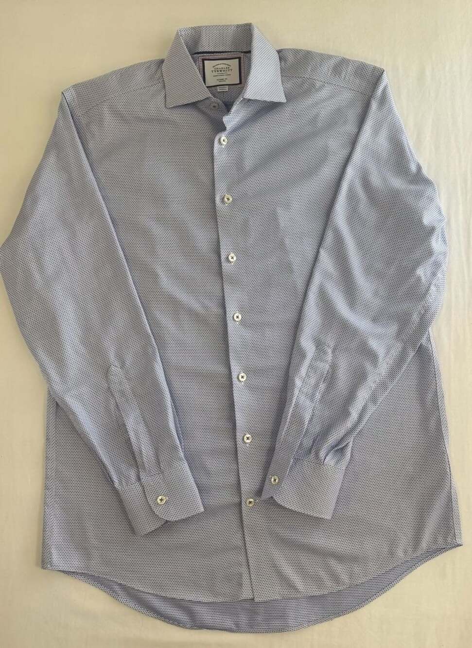 Charles Tyrwhitt Classic Fit Shirt Size 15.5/35 Blue